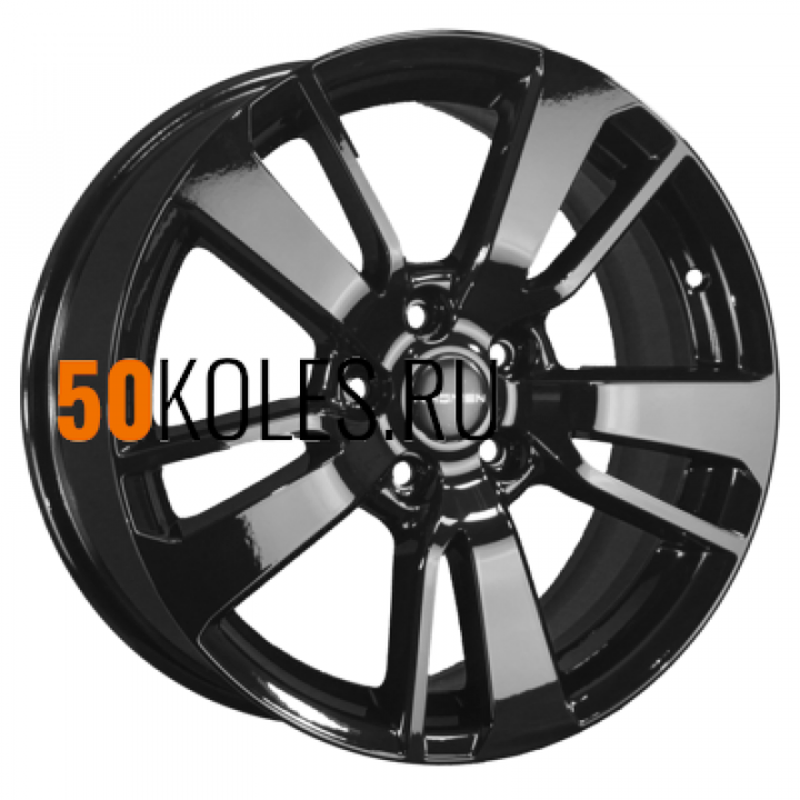 7x17/5x108 ET50 D63.35 KHW1704 (Ford C-Max) Black Khomen Wheels