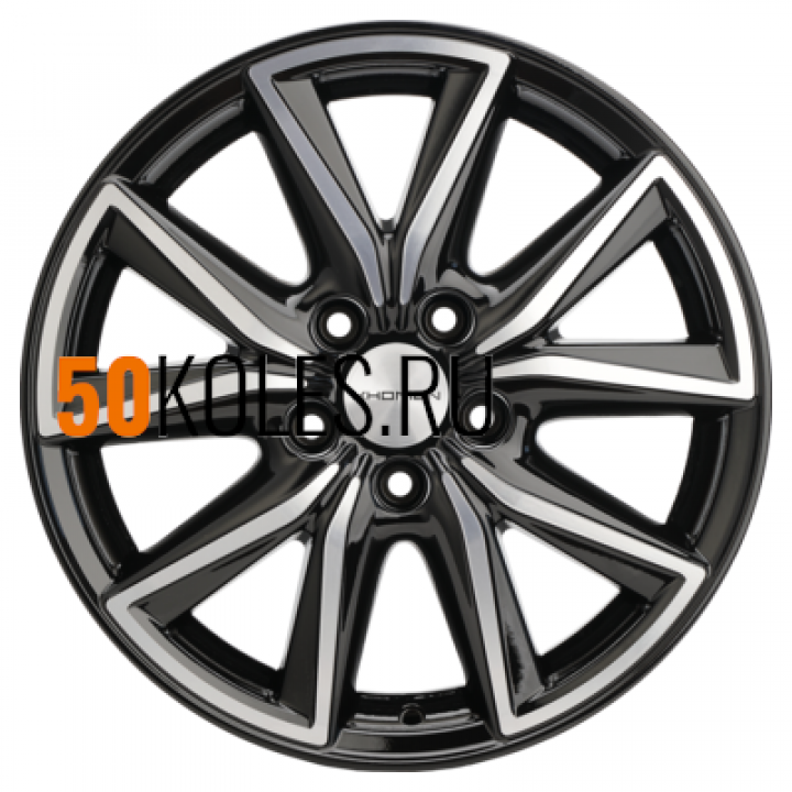 7x17/5x108 ET50 D63,35 KHW1706 (Ford C-Max) Black-FP Khomen Wheels
