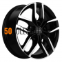 6.5x17/5x108 ET33 D67.1 KHW1708 (Chery tigo 7pro) Black-FP