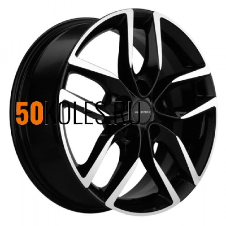 6.5x17/5x114.3 ET45 D66.1 KHW1708 (Nissan Tiida) Black-FP Khomen Wheels