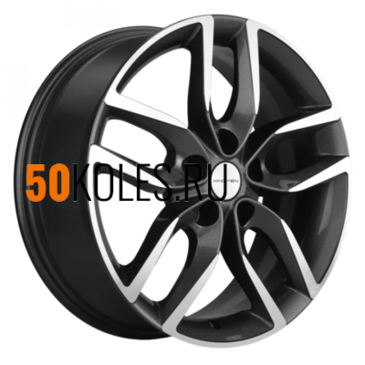 6.5x17/5x114.3 ET45 D60.1 KHW1708 (Toyota C-HR) Gray-FP Khomen Wheels