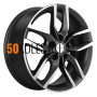 6.5x17/5x114.3 ET45 D60.1 KHW1708 (Toyota C-HR) Gray-FP Khomen Wheels