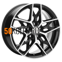 7x17/5x110 ET45 D67,1 KHW1709 (DFM580) Black-FP Khomen Wheels