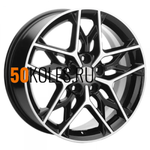 7x17/5x114,3 ET43,5 D67,1 KHW1709 (Hyundai Tucson IV/Kia Sportage V) Black-FP Khomen Wheels