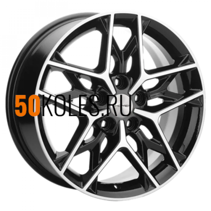 7x17/5x114,3 ET43,5 D67,1 KHW1709 (Hyundai Tucson IV/Kia Sportage V) Black-FP Khomen Wheels