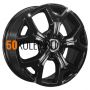 6.5x17/5x114.3 ET50 D64.1 KHW1710(2) (Haval/Honda) Black Khomen Wheels