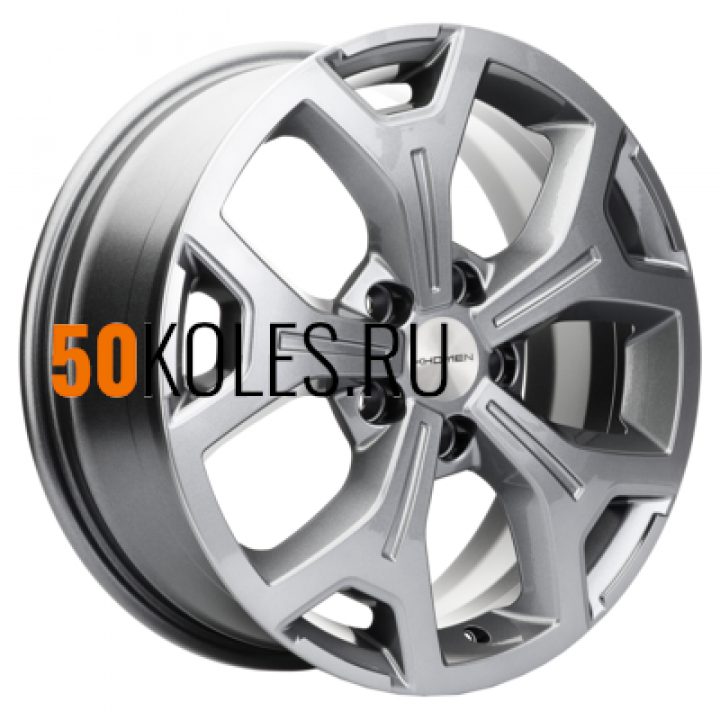 6.5x17/5x112 ET50 D66.6 KHW1710(2) (Mercedes Vito) Gray Khomen Wheels