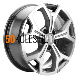 6.5x17/5x112 ET50 D66.6 KHW1710(2) (Mercedes Vito) Gray-FP Khomen Wheels