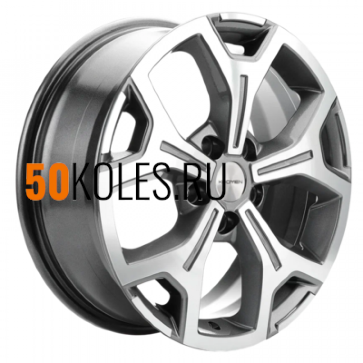 6.5x17/5x112 ET50 D66.6 KHW1710(2) (Mercedes Vito) Gray-FP Khomen Wheels