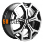 6.5x17/5x120 ET55 D65.1 KHW1710(2) (VW Transporter) Black-FP Khomen Wheels