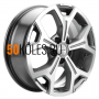 6.5x17/5x120 ET55 D65.1 KHW1710(2) (VW Transporter) Gray-FP Khomen Wheels