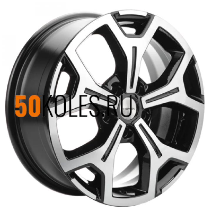 6.5x17/5x114.3 ET37 D66.5 KHW1710 (Jolion) Black-FP Khomen Wheels