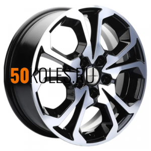 6.5x17/5x114.3 ET50 D64.1 KHW1711 (Haval/Honda) Black-FP Khomen Wheels