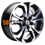 6.5x17/5x114.3 ET50 D64.1 KHW1711 (Haval/Honda) Black-FP Khomen Wheels