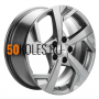 7x17/5x110 ET46 D63.3 KHW1712 (Changan CS35/CS35 Pro) Gray Khomen Wheels