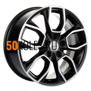 7x17/5x110 ET46 D63,3 KHW1713 (Changan CS35 Plus) Black-FP Khomen Wheels