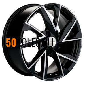 7x17/5x114.3 ET45 D60.1 KHW1714 (Changan CS55/CS75 FL) Black-FP Khomen Wheels