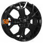 7x17/5x110 ET46 D63.3 KHW1715 (Changan CS35/CS35 Pro) Black Khomen Wheels