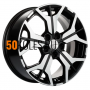 7x17/5x108 ET50 D63.35 KHW1715 (Ford C-Max) Black-FP Khomen Wheels