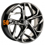 7x17/5x110 ET46 D63.3 KHW1716 (Changan CS35/CS35 Pro) Black-FP Khomen Wheels