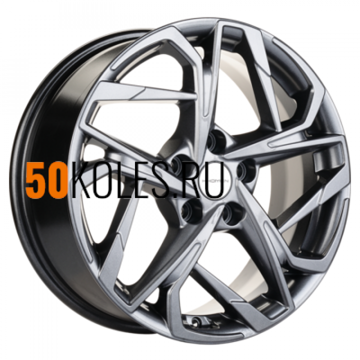 7x17/5x110 ET46 D63.3 KHW1716 (Changan CS35/CS35 Pro) Gray Khomen Wheels