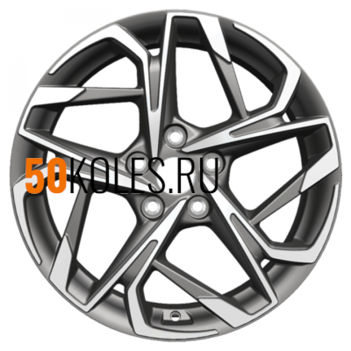 7x17/5x110 ET46 D63,3 KHW1716 (Changan CS35 Plus) Gray-FP Khomen Wheels