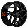 7x17/5x110 ET45 D67.1 KHW1716 (DFM580) Black Khomen Wheels