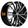 6,5x17/5x108 ET33 D60,1 KHW1717 (Chery Tiggo 7pro/Exeed LX) Black-FP Khomen Wheels