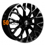 7x17/5x114.3 ET45 D60.1 KHW1718 (Camry) Black-FP Khomen Wheels
