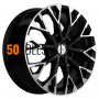 7x17/5x108 ET50 D63.3 KHW1718 (Kuga/Focus/Volvo XC40/XC70) Black-FP Khomen Wheels
