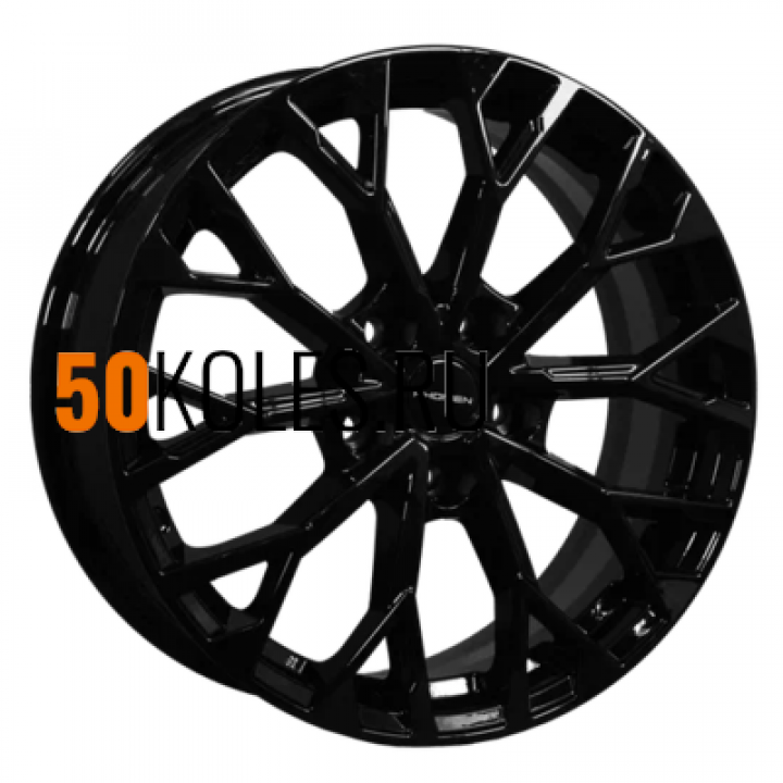 7x17/5x114.3 ET40 D66.1 KHW1718 (Qashqai) Black Khomen Wheels