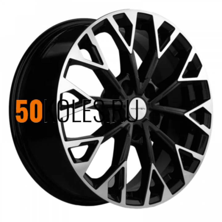 7x17/5x114.3 ET35 D60.1 KHW1718 (Toyota RAV4/ Lexus NX) Black-FP Khomen Wheels