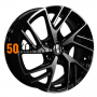 6.5x17/5x114.3 ET40 D64.1 KHW1722 (Haval F7/F7x) Black-FP Khomen Wheels