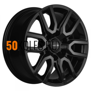 8x17/6x139.7 ET42 D75.1 KHW1723 (Haval H9) Black Khomen Wheels