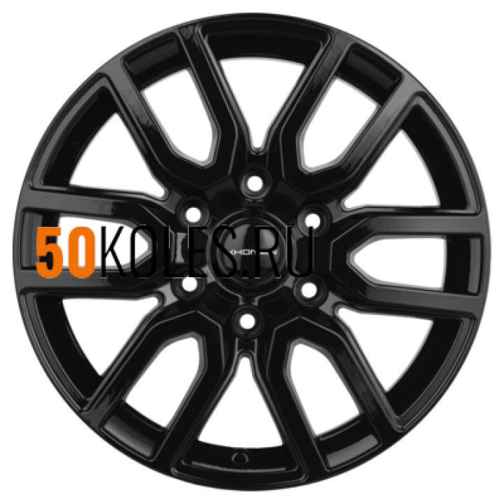8x17/6x139,7 ET50 D92,5 KHW1723 (Hyundai H-1/Staria) Black Khomen Wheels