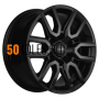 8x17/6x139.7 ET30 D106.1 KHW1723 (JAC T6 Pickup) Black