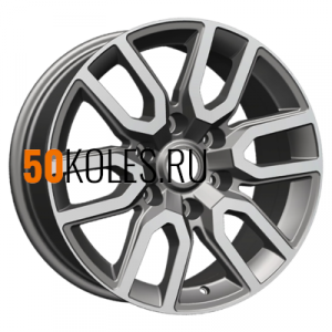 8x17/6x139.7 ET30 D106.1 KHW1723 (JAC T6 Pickup) Gray-FP Khomen Wheels