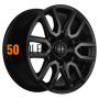 8x17/6x139,7 ET36 D100,1 KHW1723 (Tank 300) Black Khomen Wheels
