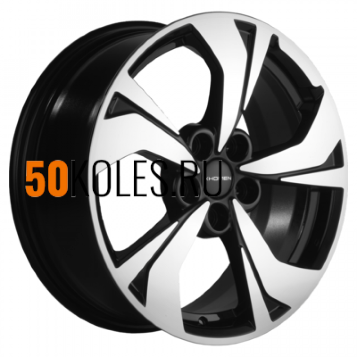 7x17/5x114.3 ET45 D60.1 KHW1724 (Camry) Black-FP Khomen Wheels