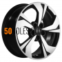 7x17/5x114,3 ET45 D67,1 KHW1724 (FAW Besturn X80) Black-FP Khomen Wheels