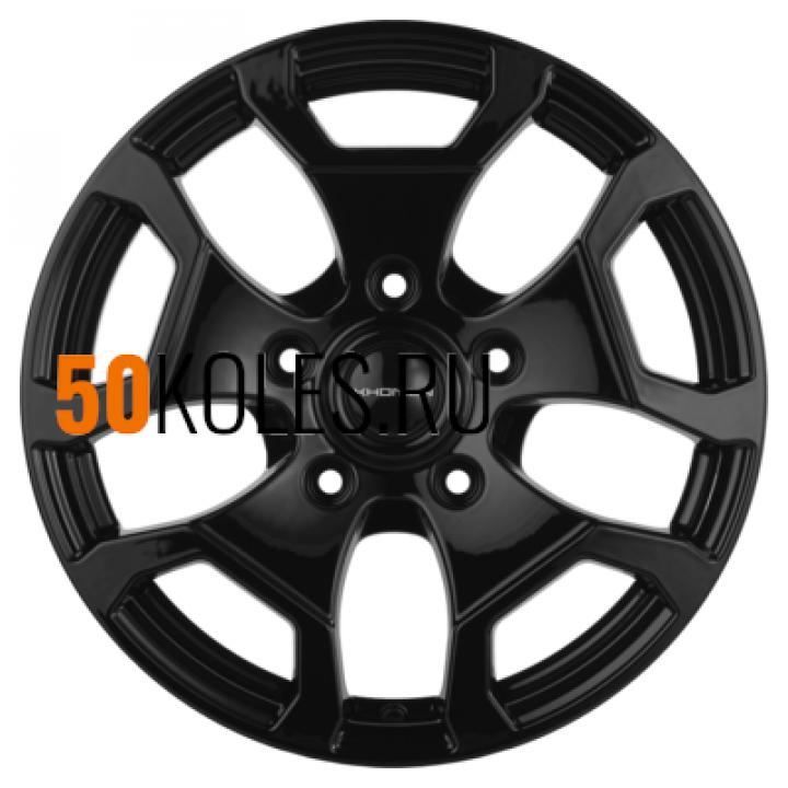 6,5x17/5x139,7 ET35 D98,5 KHW1725 (Niva 4x4) Black Khomen Wheels