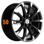 7.5x18/6x139.7 ET25 D106.1 KHW1805 (LC Prado) Black-FP