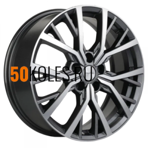7x18/5x112 ET43 D57.1 KHW1806 (Kodiaq/Tiguan) Gray-FP Khomen Wheels