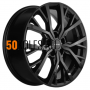 7x18/5x114.3 ET48.5 D67.1 KHW1806 (Sportage) Black