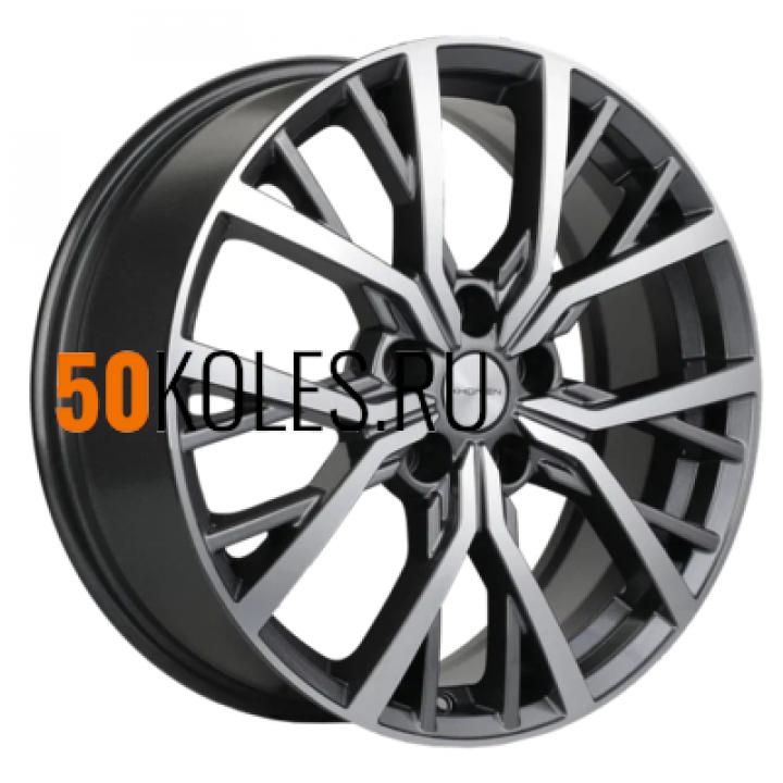 7x18/5x114,3 ET45 D66,1 KHW1806 (Teana/X-trail/Juke) Gray-FP Khomen Wheels
