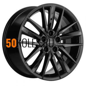 8x18/5x112 ET39 D66.6 KHW1807 (A6/Q5) Black Khomen Wheels