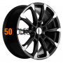 7.5x18/5x114.3 ET40 D64.1 KHW1808 (Haval F7/F7x) Black-FP