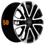 7.5x18/5x114.3 ET50 D67.1 KHW1808 (K5/Santafe) Black-FP