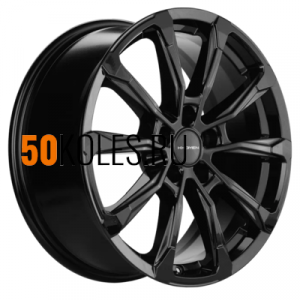 7.5x18/5x114.3 ET38 D67.1 KHW1808 (Outlander) Black Khomen Wheels