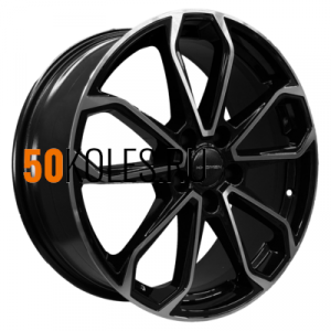 7x18/5x114,3 ET38 D67,1 KHW1816 (Outlander) Black-FP Khomen Wheels
